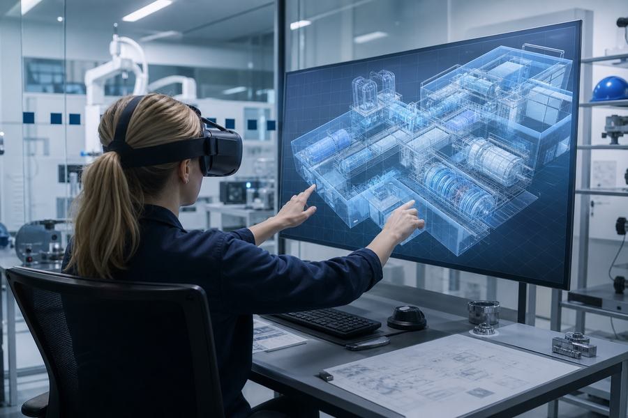 AR VR and digital twin lab practice